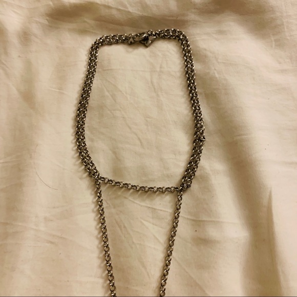 BCBG Toggle Chain Necklace - Silver - Picture 4 of 5